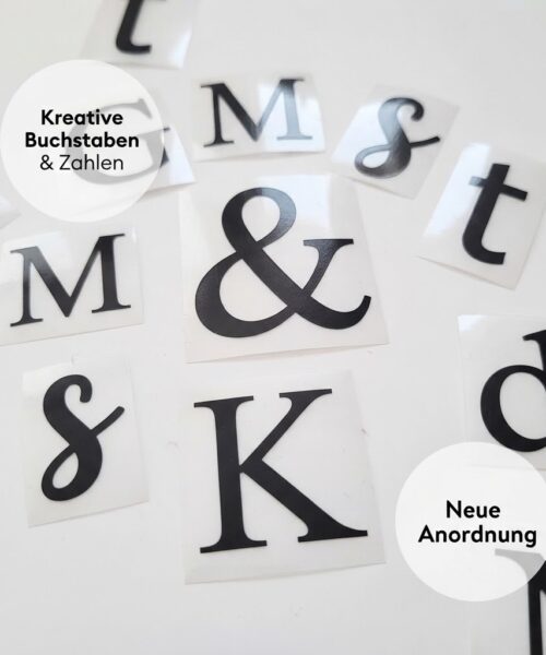 Klebebuchstaben Klebeschrift | Aufkleber drucken | Online selbst gestalten & bedrucken
