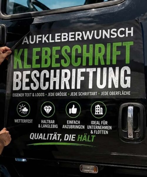 klebeschrift klebebuchstaben selbst gestalten | Aufkleber drucken | Online selbst gestalten & bedrucken